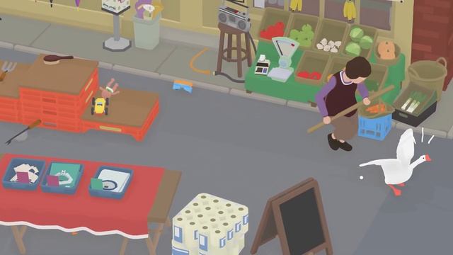 ПРИКЛЮЧЕНИЯ 2 ГУСЕЙ ИГРАЕМ ВДВОЕМ - UNTITLED GOOSE GAME TWO PLAYERS смотреть онлайн