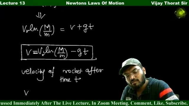 Newton's Laws of Motion || Lecture 13 || Rocket Propulsion System, Variable Mass System смотреть онлайн
