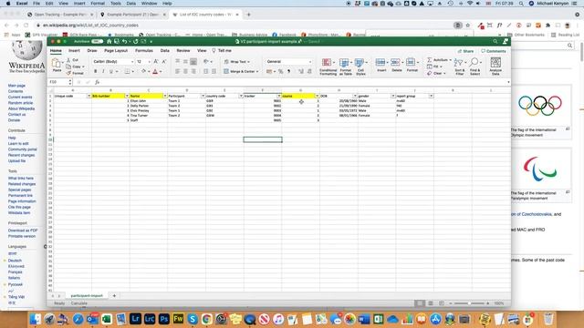 How to complete 'Participant Import' sheet смотреть онлайн