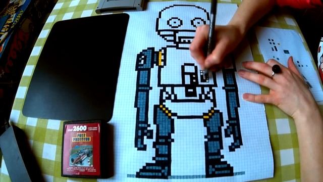 Star Wars Rogue One K-2SO Droid Pixel Art Speed Drawing смотреть онлайн
