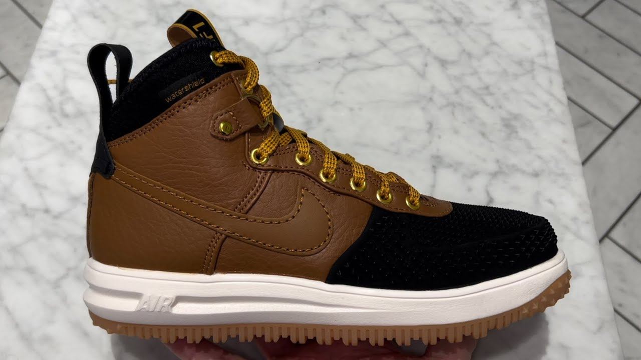 Nike Lunar Force 1 Duckboot Ale Brown Black Shoes смотреть онлайн