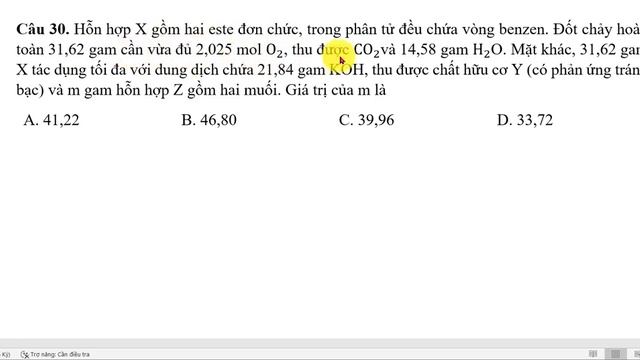 HÓA 12 - GIẢI ĐỀ SỐ 1 B2 смотреть онлайн