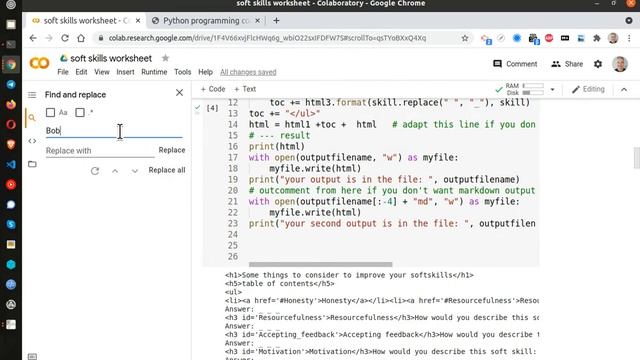 using google colab to generate worksheets in html and md files смотреть онлайн