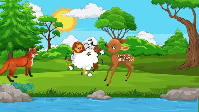 Fábula la zorra, el oso y el león. смотреть онлайн