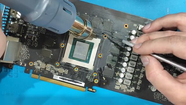 GTX 1080Ti ASUS ROG STRIX  - Ремонт цепей питания