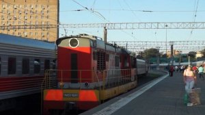 ЧМЭ3-1688 выполняет манёвры на Казанском вокзале.