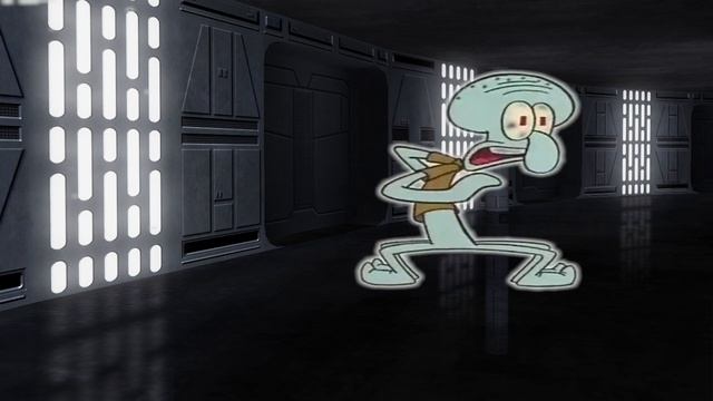 Squidward blows up the Death Star смотреть онлайн