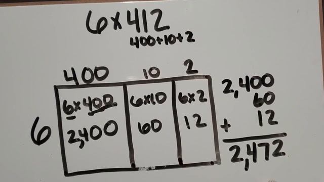 Multiplying a 1-Digit Number by a 3-Digit Number Using the Area Model смотреть онлайн