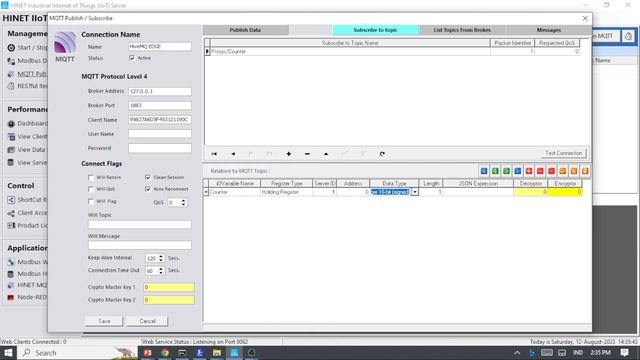 OPC UA To Modbus With HiveMQ EDGE + HINET IIoT Server
