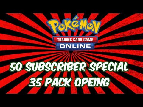 35 PACK OPENING/50 SUBSCRIBER SPECIAL- Pokemon Trading Card Game Online смотреть онлайн