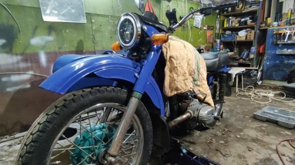 замена пера вилки мотоцикл Урал
