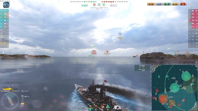 Battleship Conqueror: SOLO WARRIOR, 345k damage - World of Warships смотреть онлайн