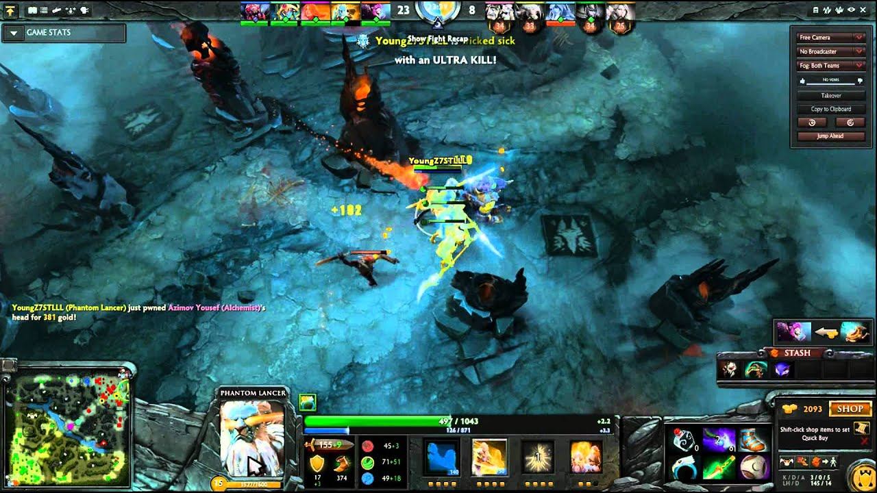 Dota 2 Rampage ((phantom Lancer)) part 1 смотреть онлайн