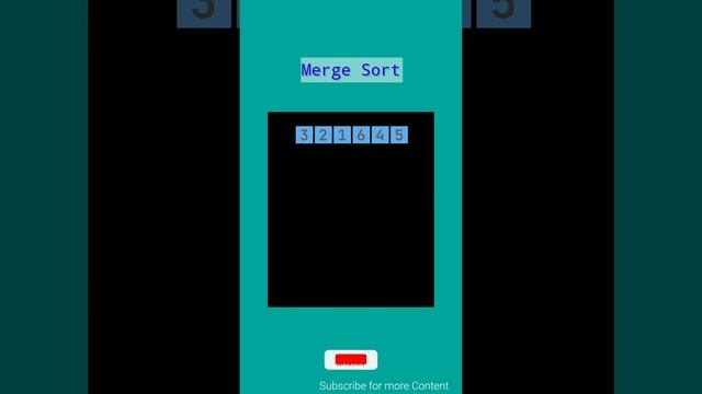 Merge Sort Algorithm Animation Video 🚀 #dsa #algorithm #sorting #mergesort #Way2Future #dsalgo смотреть онлайн