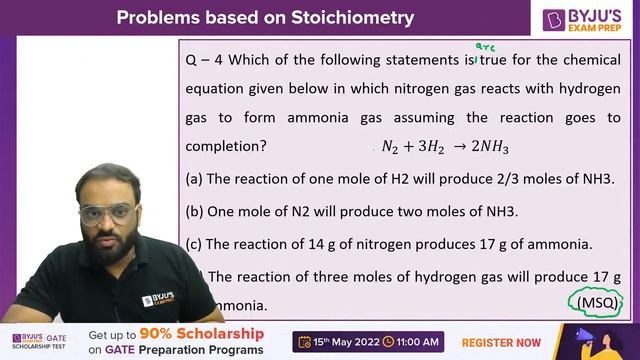 Stoichiometry Practice Questions | Environmental Engineering | GATE Civil Engineering (CE) 2023 Exa смотреть онлайн