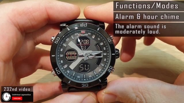 NaviForce Analog-digital Watch NF9132M Full Review #232 #NaviForce #NaviForceWatch #gedmislaguna