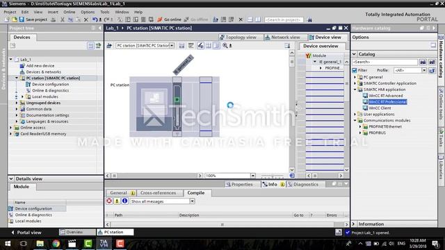 WinCC Professional TIA Portal. Создание проекта, начальные шаги (урок №1) смотреть онлайн