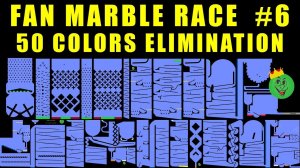 Fan Marble Race in Algodoo #6 \ Marble Race King
