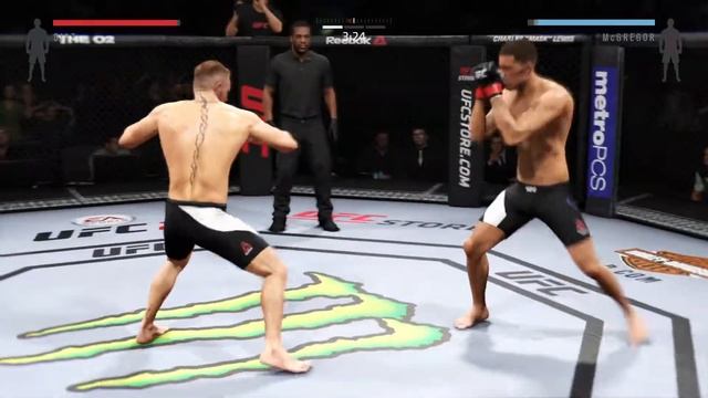 Conor McGregor vs Nate Diaz UFC 2 смотреть онлайн
