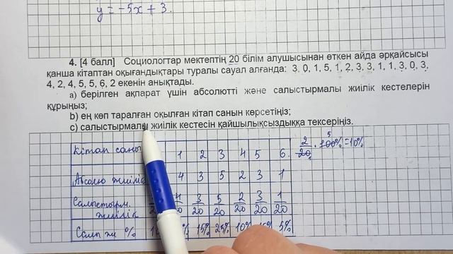 7 сынып Алгебра 2 тоқсан ТЖБ 1 нұсқа жауаптары смотреть онлайн