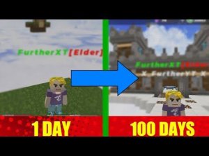 100 Days On Skyblock | Blockman Go | FurtherXT