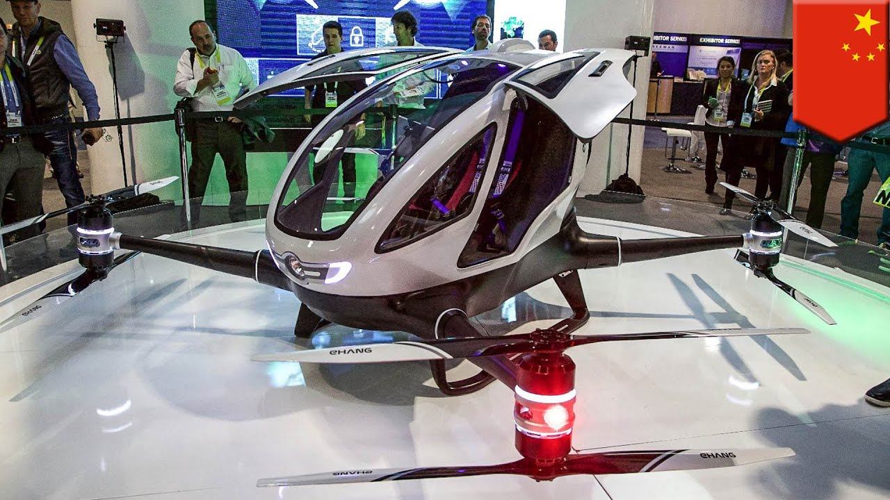 Passenger drone: Ehang 184 unveiled as world's first AAV able to carry people - TomoNews смотреть онлайн