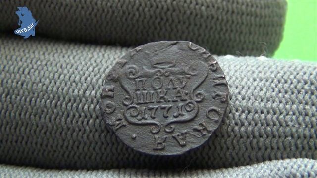 монета Полушка 1771 г . Сузунский монетным двором (КМ) . Сибирская монета. #602 смотреть онлайн
