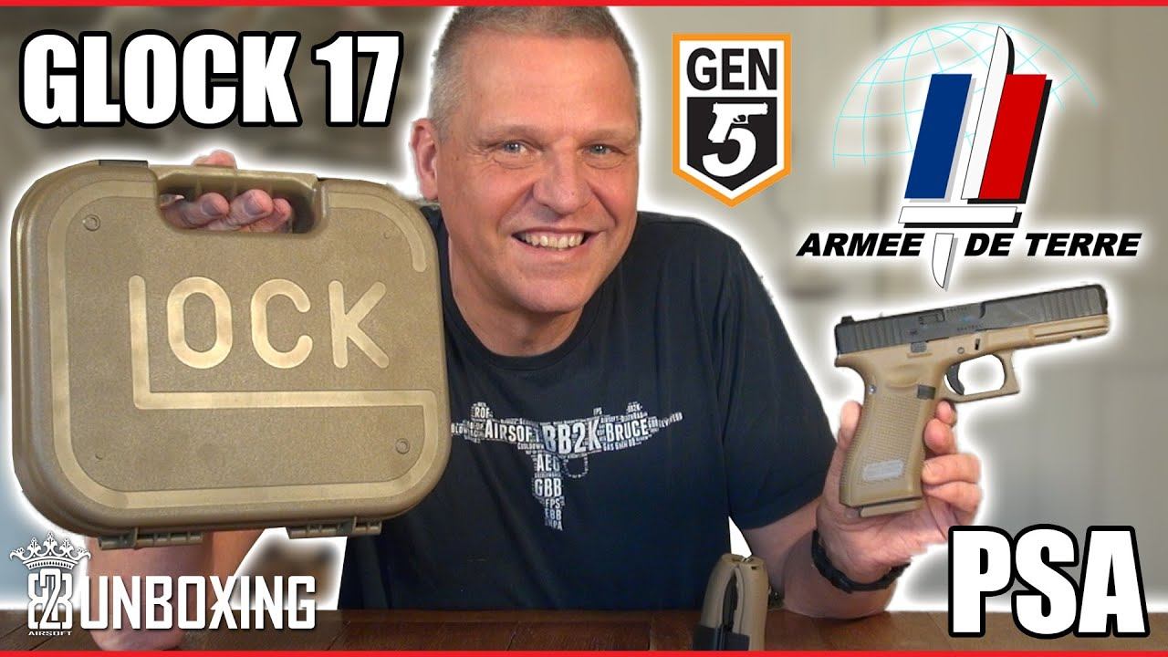 VFC Glock 17 Gen5 FR "French Army" PSA Umarex Unboxing Airsoft Deutsch смотреть онлайн