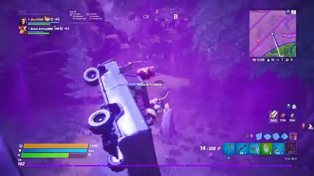 Баг с машиной и бочками с пропаном в фортнайт. смотреть онлайн