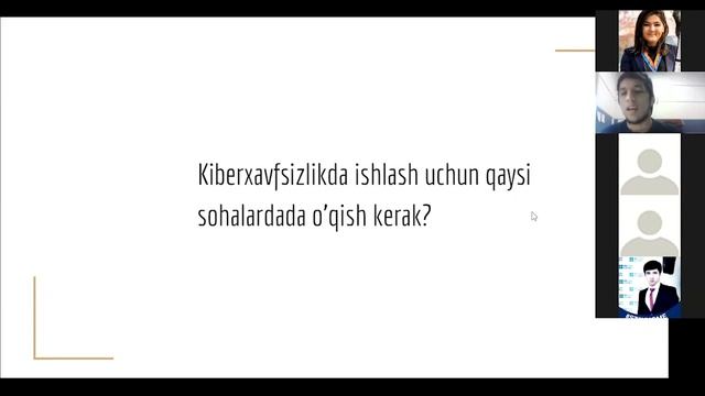 KIberxavfsizlik Asoslari: Kompyuter xavfsizligi sohasining O’zbekistondagi kelajagi qanday? смотреть онлайн