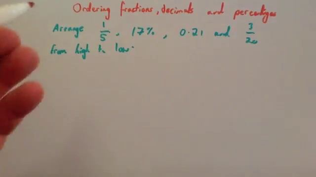 Ordering fractions decimals percentages - Corbettmaths смотреть онлайн