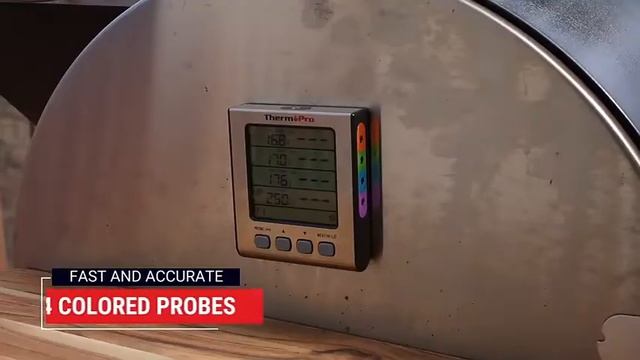 TP17H ThermoPro Digital Alimentos Cozinhar CHURRASCO Termômetro com 4 Sondas para Churrasqueira смотреть онлайн