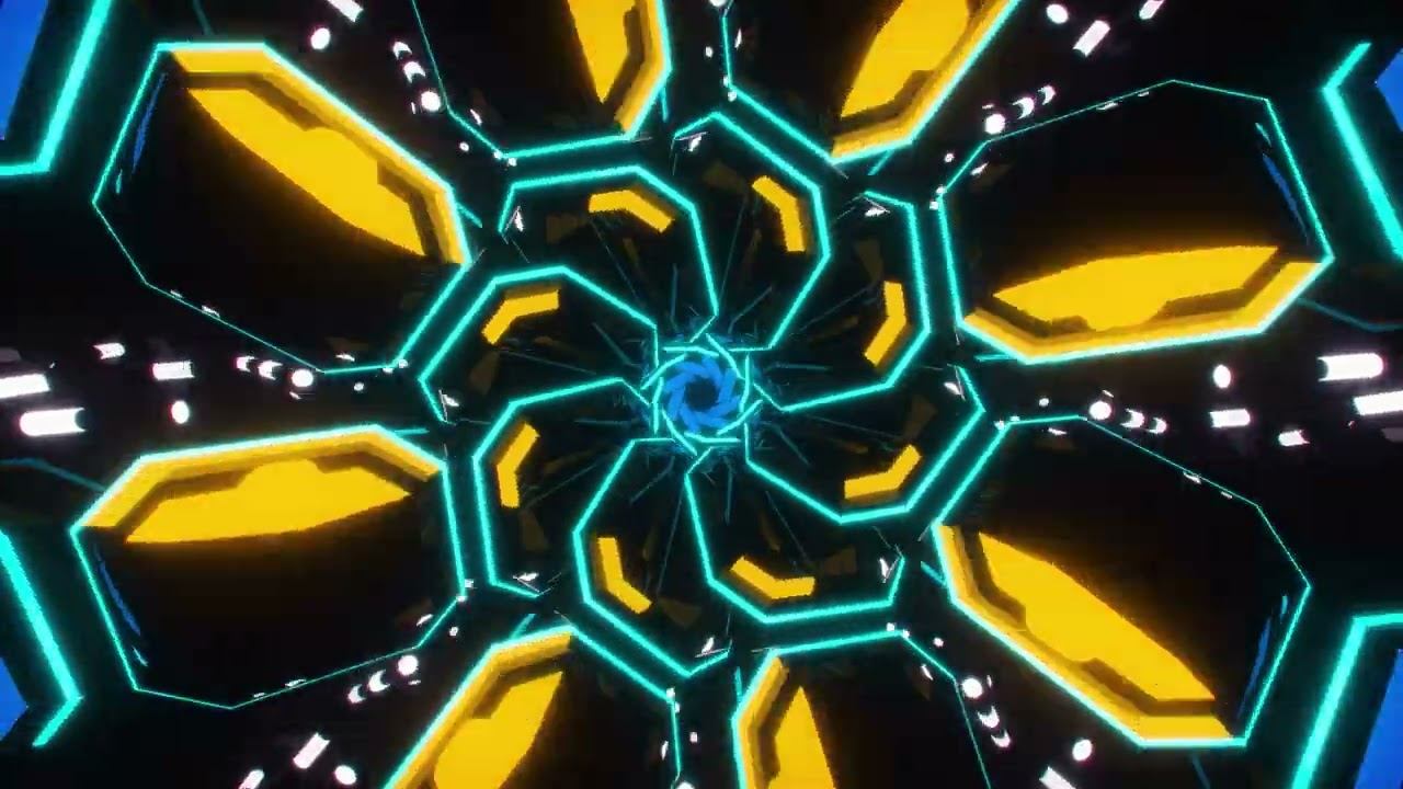 Abstract Flora Neon Lantern Loop V2 (2 Hours Relaxing, Satisfying, VJ Loop, Screensaver, ASMR) 4K смотреть онлайн
