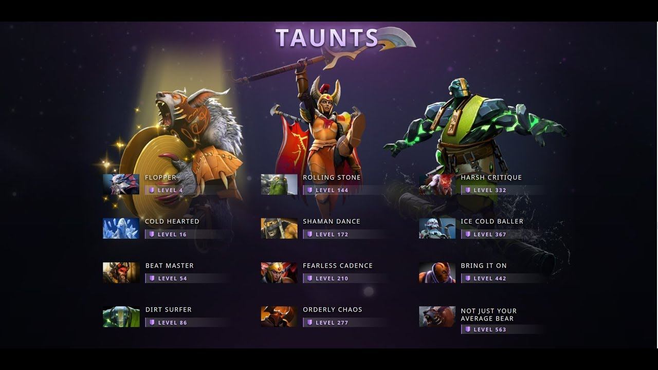 Dota 2 All new Hero Taunts T19 смотреть онлайн