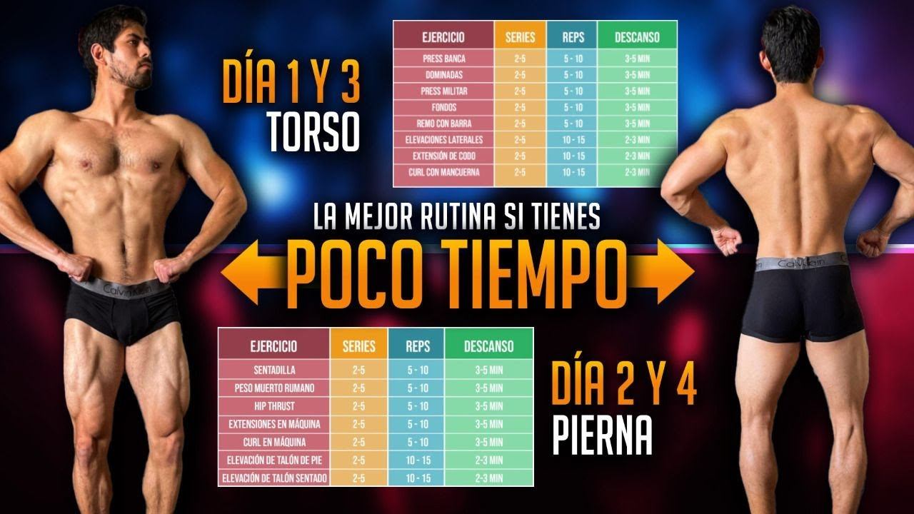 LA MEJOR RUTINA DE ENTRENAMIENTO / ¡4 DÍAS POR SEMANA! смотреть онлайн