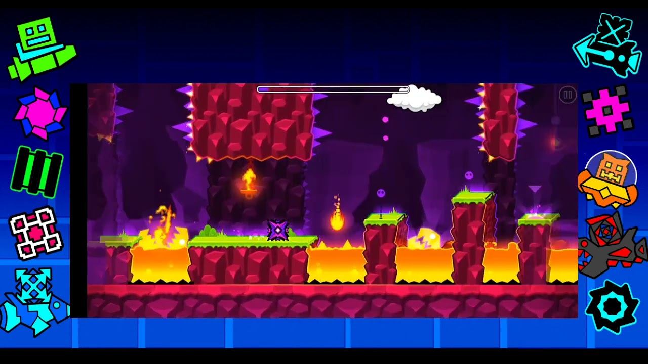 ПРОХОДИМ УРОВЕНЬ FINGERDASH В GEOMETRY DASH смотреть онлайн