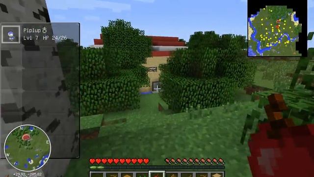 Minecraft Pixelmon№1Выбрали покемона Piplup) смотреть онлайн