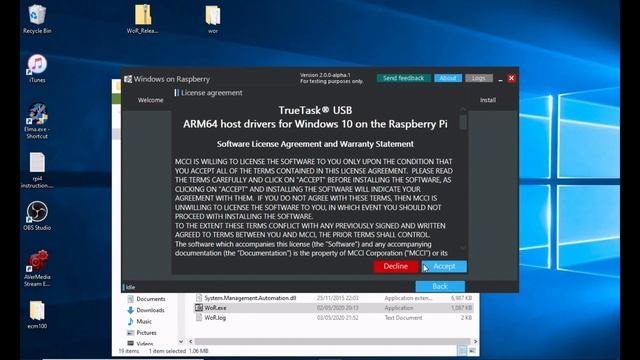 WOR Windows on Raspberry imager Raspberry Pi 4. Simple 1 SD card Installation of Windows 10 смотреть онлайн