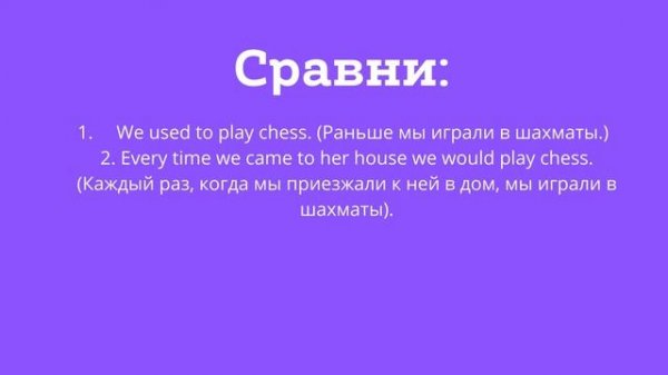 Грамматика английского. USED TO/GET USED TO/BE USED TO