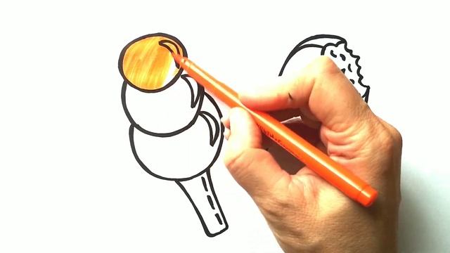 Как нарисовать МОРОЖЕНОЕ ЭСКИМО / Мультик раскраска МОРОЖЕНОЕ ЭСКИМО / Нарисуй Ка смотреть онлайн