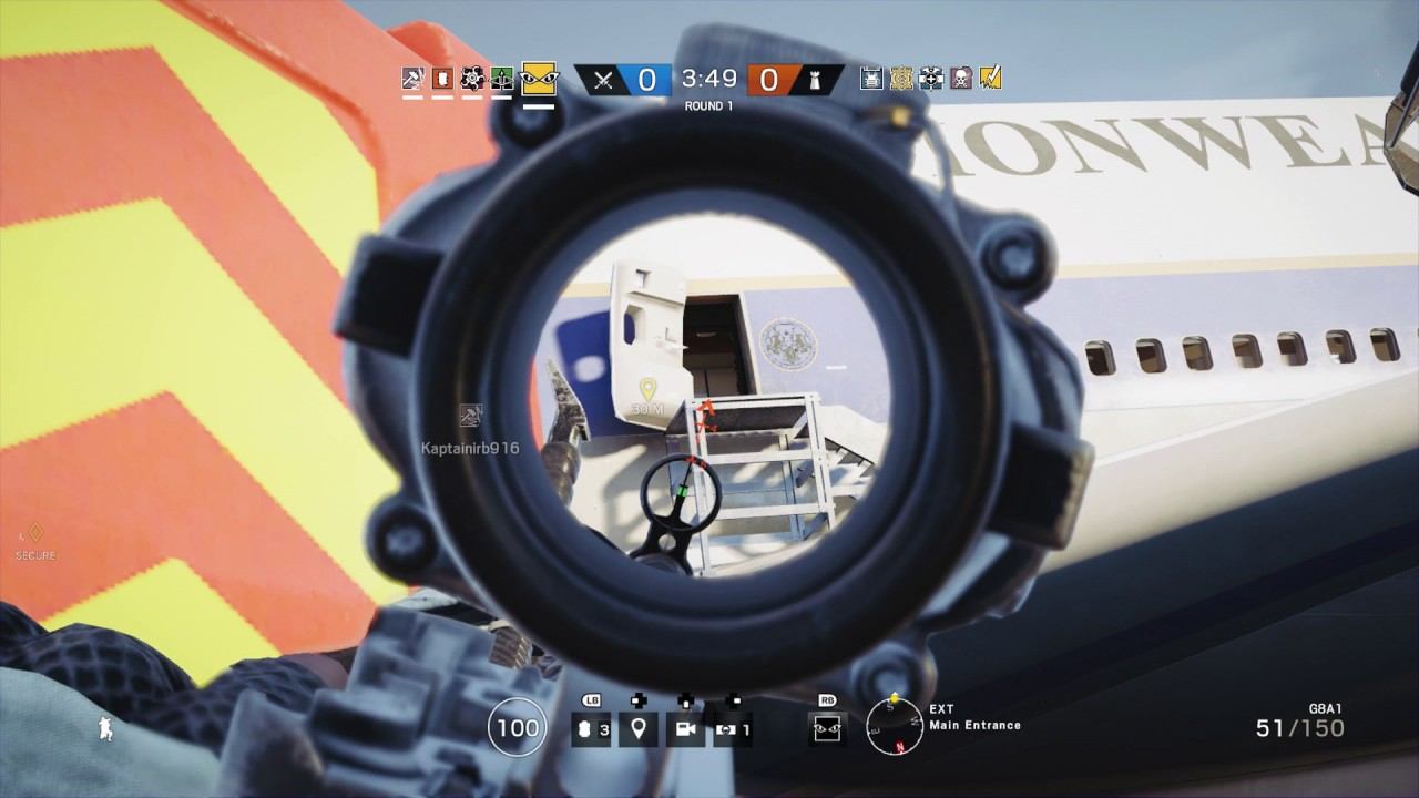 Rainbow Six Siege - Bandit falls off the Presidential Plane смотреть онлайн