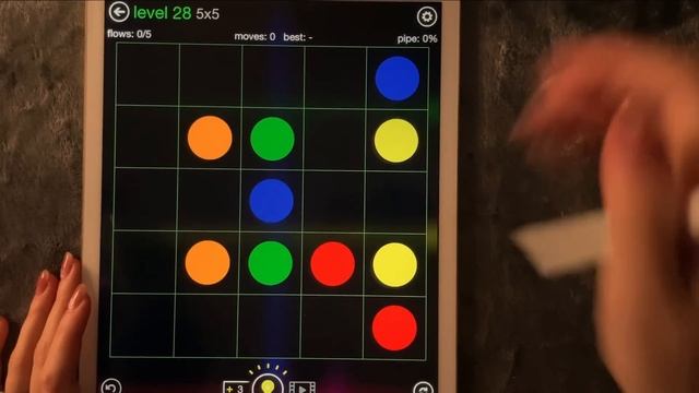 😴 iPad ASMR - Connecting the DOTS (Flow Free PART 2) - Clicky Whispers смотреть онлайн