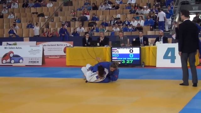 ECC Berlin 2014 Eliminatory -52 kg Matatova (RUS) - van de Meeberg (NED) смотреть онлайн