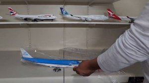 KLM Boeing747-400 1/150 scale model unbox and assemble