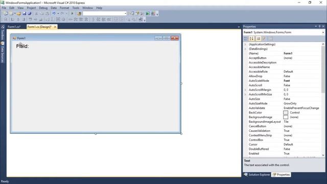 C# Windows Forms Tutorial #3 - Label смотреть онлайн