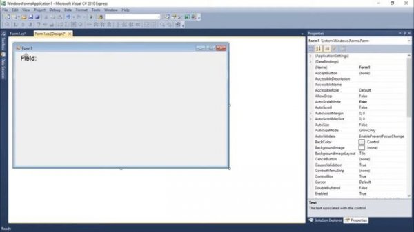 C# Windows Forms Tutorial #3 - Label