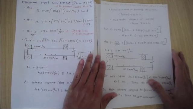 One-Way Slab Example 1 Part 7-Crack Control смотреть онлайн