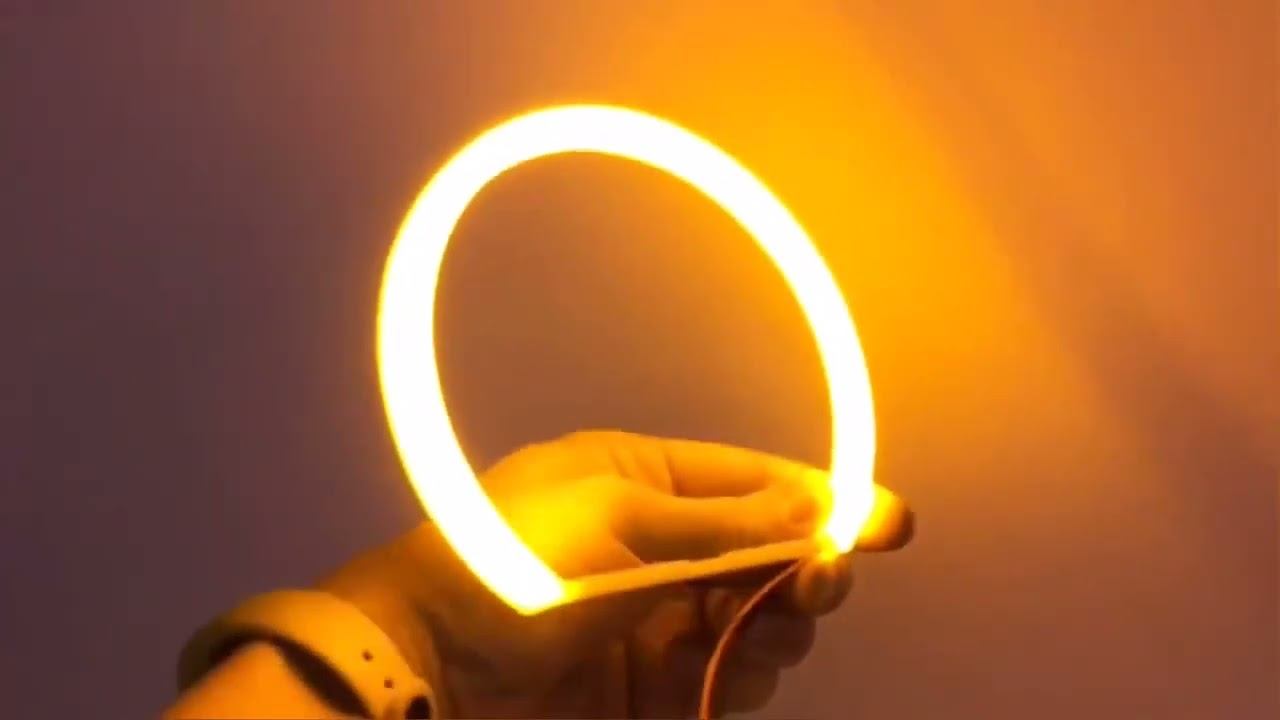 4x Car-styling Dual color White Yellow LED Halo Rings Cotton Light For BMW E36 E38 E39 E46 2D смотреть онлайн