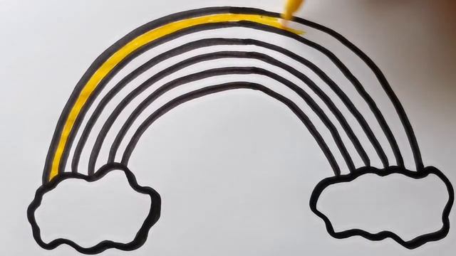 РАДУГА / мультик раскраска для детей / Нарисуй Ка смотреть онлайн