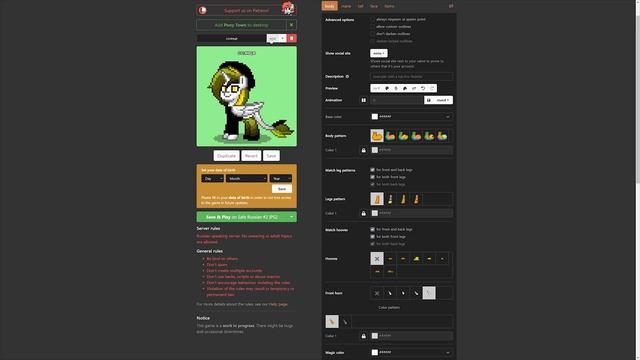 ПОНИ ТАУН! PONY TOWN - ОНЛАЙН ИГРА про ПОНИ(БРАУЗЕРНАЯ) - ONLINE BROWSER GAME about PONY смотреть онлайн